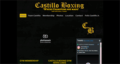 Desktop Screenshot of castilloboxing.com