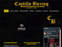 Tablet Screenshot of castilloboxing.com